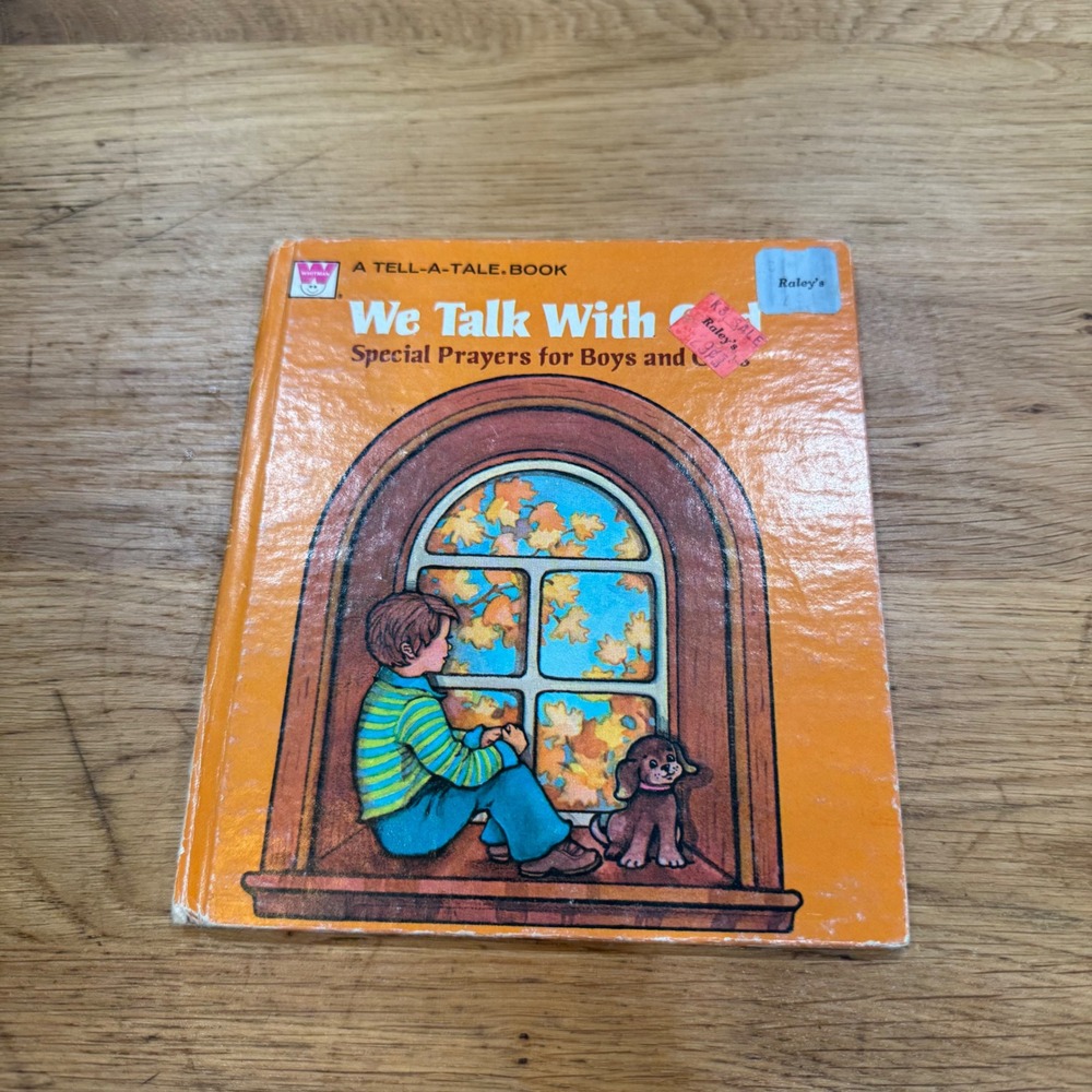 Vintage 1979 We Talk With God Whitman Tell-A-Tale Book Special Prayers Children